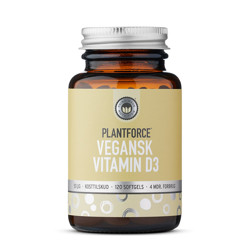 PLANTFORCE - VEGANSK VITAMIN D3 - 120 SOFTGELS