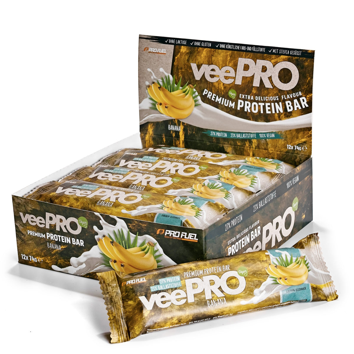 Profuel Protein VeePro - Æske (12 stk.) - 74 gram pr. bar