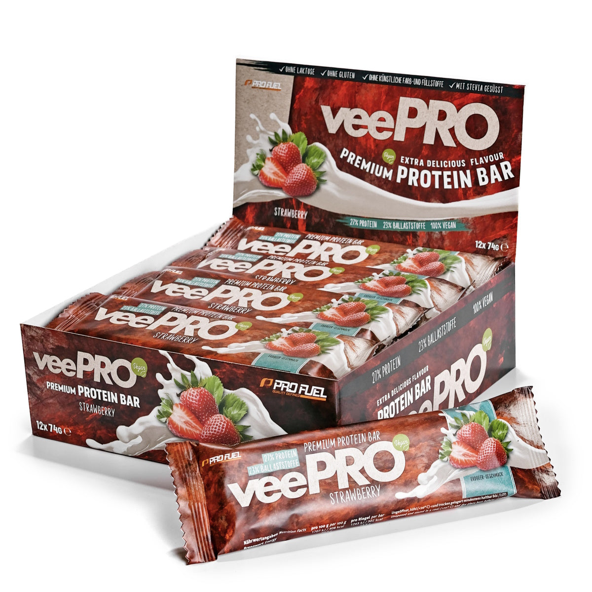 Profuel Protein VeePro - Æske (12 stk.) - 74 gram pr. bar